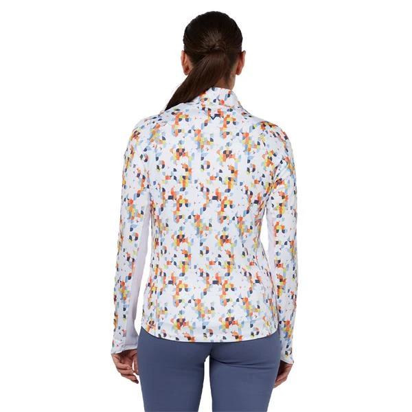 Callaway Ladies Shift Geo Printed SP Top White (123) 7 Callaway Ladies Shift Geo Printed SP Top White (123) - Image 5