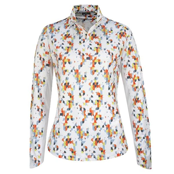 Callaway Ladies Shift Geo Printed SP Top White (123) 3 Callaway Ladies Shift Geo Printed SP Top White (123)