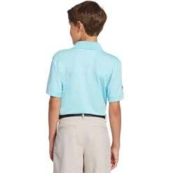Callaway Junior - Boys Micro Hex Polo Shirt Blue (499) -Callaway P CGKS80L9CALLAWAYSHIRTBLUE499BOYS 1 L
