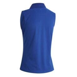 Callaway Ladies Solid Knit Sleeveless Polo Shirt Blue (434) -Callaway P CGKSA0A4CALLADIESSOLIDKNITSSPOLOBLUE434 1 L