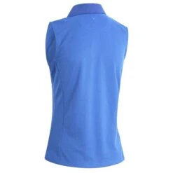 Callaway Ladies Solid Knit Sleeveless Polo Shirt Blue (970) -Callaway P CGKSA0A4CALLAWAYSHIRTBLUE970LADIES 1 L