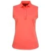 Callaway Ladies Solid Knit Sleeveless Polo Shirt Dubarry (842) -Callaway P CGKSA0A4CALLAWAYSHIRTDUBARRY842LADIES L