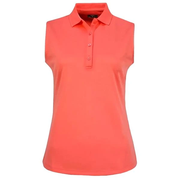 Callaway Ladies Solid Knit Sleeveless Polo Shirt Dubarry (842) 3 Callaway Ladies Solid Knit Sleeveless Polo Shirt Dubarry (842)