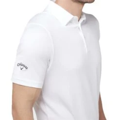 Callaway Gents Swing Tech™ Solid Polo Shirt Bright White (100) -Callaway P CGKSA0D7CALLAWAYSHIRTBRIGHTWHITE100GENTS 3 L