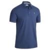 Callaway Gents Solid Ribbed Polo Shirt Dress Blue (412) -Callaway P CGKSB011CALLAWAYSHIRTBLUE412GENTS L