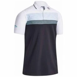 Callaway Gents Micro Geo Jacquard Polo Shirt White (100)