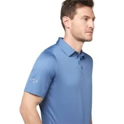 Callaway Gents Soft Touch Polo Shirt Magnetic Blue (974) -Callaway P CGKSC005CALLAWAYSHIRTMAGNETICBLUE974GENTS 4 L