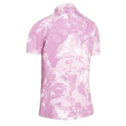 Callaway Ladies Swing Tech Tie Dye Floral Polo Shirt Pastel - Lavender (697) -Callaway P CGKSC011CALLAWAYSHIRTPASTELLAVENDER697LADIES 1 L