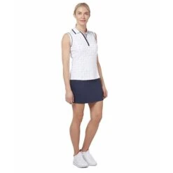 Callaway Ladies Allover Geometric Strawberry Polo Shirt White (123) 8 Callaway Ladies Allover Geometric Strawberry Polo Shirt White (123) -Callaway P CGKSC019CALLAWAYSHIRTWHITE123LADIES 2 L