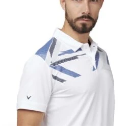 Callaway Gents Street Mural Polo Shirt White (100) 7 Callaway Gents Street Mural Polo Shirt White (100) -Callaway P CGKSC024CALLAWAYSHIRTWHITE100GENTS 5 L