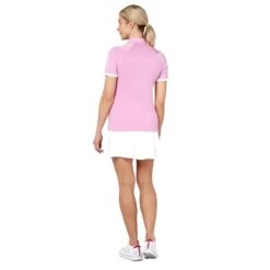 Callaway Ladies Color Block Polo Pink (676) -Callaway P CGKSC050CALLADIESCOLORBLOCKPOLOPINK676 3 L