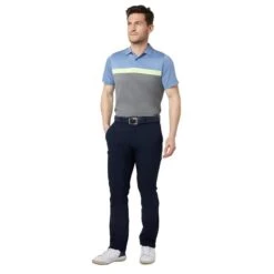 Callaway Gents Soft Touch Colour Block Polo Shirt Magnetic Blue (974) -Callaway P CGKSC096CALLAWAYSHIRTMAGNETICBLUE974GENTS 2 L