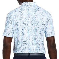 Callaway Gents Confetti Geo Print Polo Shirt White (100) -Callaway P CGKSC0A2CALGENTSCONFETTIPOLOWHITE100 2 L