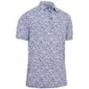 Callaway Gents Filtered Floral Polo Shirt Caviar (002) -Callaway P CGKSC0B1CALLAWAYSHIRTCAVIAR002GENTS L