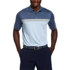 Callaway Gents Soft Touch Colour Block Polo Shirt Peacoat Heather (484)