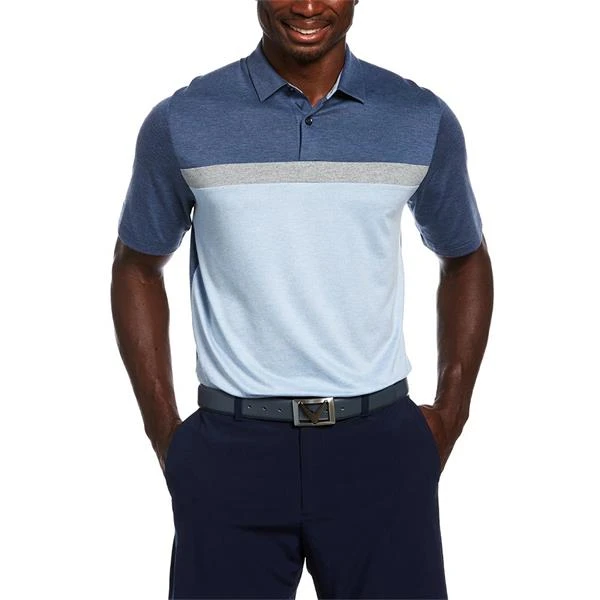 Callaway Gents Soft Touch Colour Block Polo Shirt Peacoat Heather (484) 3 Callaway Gents Soft Touch Colour Block Polo Shirt Peacoat Heather (484)