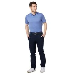 Callaway Gents Soft Touch Micro Print Polo Shirt Amparo Blue (952) -Callaway P CGKSC0K4CALLAWAYSHIRTAMPAROBLUE975GENTS 2 L