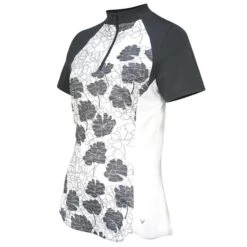 Callaway Ladies Textured Floral TopWhite (123) -Callaway P CGKSD012CALLAWAYTOPWHITE123LADIES 2 L