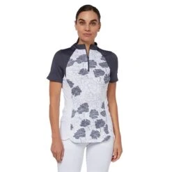 Callaway Ladies Textured Floral TopWhite (123) -Callaway P CGKSD012CALLAWAYTOPWHITE123LADIES 3 L