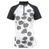 Callaway Ladies Textured Floral TopWhite (123) -Callaway P CGKSD012CALLAWAYTOPWHITE123LADIES L