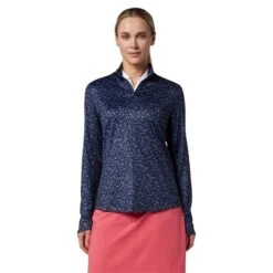 Callaway Ladies Shape Shifter Sun Protection Top Peacoat (410) -Callaway P CGKSD017CALLAWAYTOPPEACOAT410LADIES 2 L