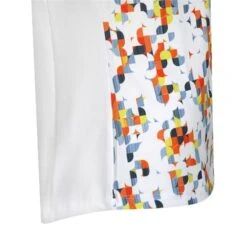 Callaway Ladies Sleeveless Engineered Fading Shift Geo Polo Shirt White (123) -Callaway P CGKSD027CALLAWAYSHIRTWHITE123LADIES 10 L
