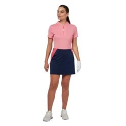 Callaway Ladies Sleeve Tonal Texture Heather Polo Fruit Dove Heather (650) -Callaway P CGKSD037CALLAWAYPOLOFRUITDOVEHEATHER650LADIES 2 L