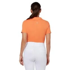 Callaway Ladies Sleeve Tonal Texture Heather Polo Nectarine Heather (820) -Callaway P CGKSD037CALLAWAYPOLONECTARINEHEATHER820LADIES 1 L