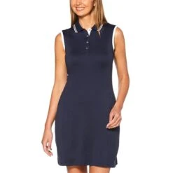 Callaway Ladies Polo Dress Peacoat (410) -Callaway P CGQS9000CALLAWAYDRESSPEACOAT410LADIES 2 L