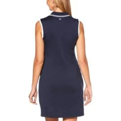 Callaway Ladies Polo Dress Peacoat (410) -Callaway P CGQS9000CALLAWAYDRESSPEACOAT410LADIES 3 L