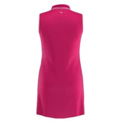 Callaway Ladies Polo Dress Raspberry Sorbet (663) -Callaway P CGQS9000CALLAWAYDRESSRASPBERRYSORBET663LADIES 1 L