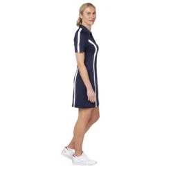 Callaway Ladies Colourblock Dress Peacoat - White (965) -Callaway P CGQSB027CALLAWAYDRESSPEACOATWHITE965LADIES 4 L